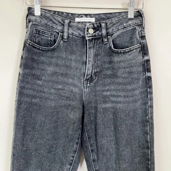 PacSun 90s Throwback High Waisted Dark Washed Mom  Denim Jeans - Picture 5 of 14